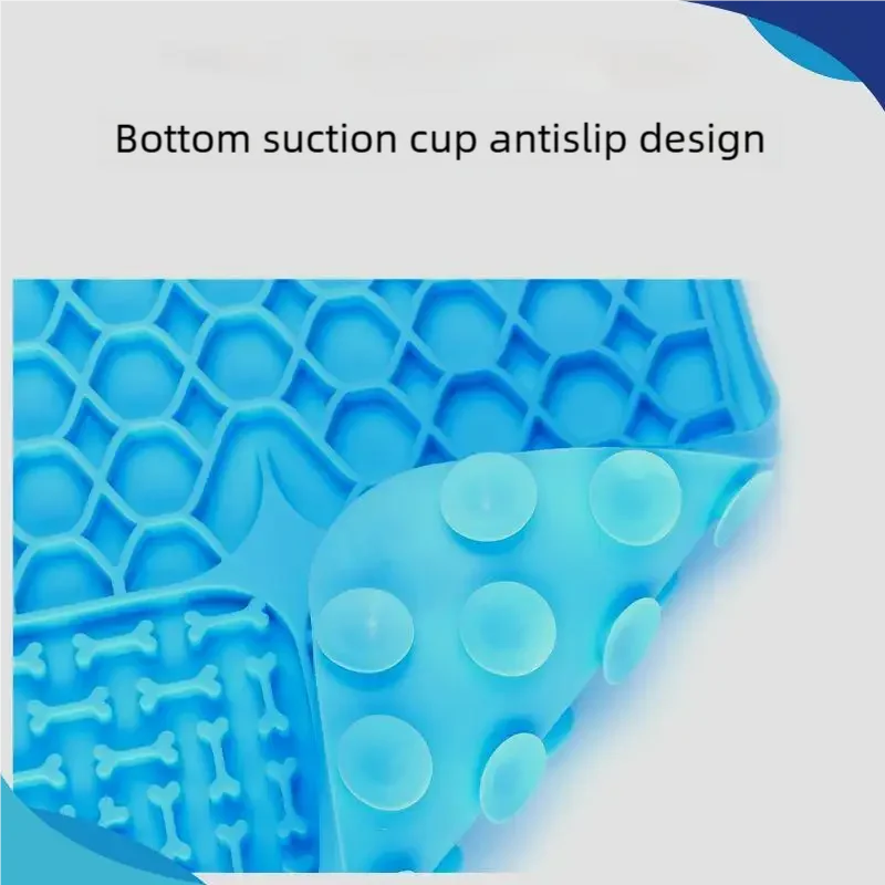 Silicone Lick Mat with Suction Cups – Calming Slow Feeder for Dogs & Cats