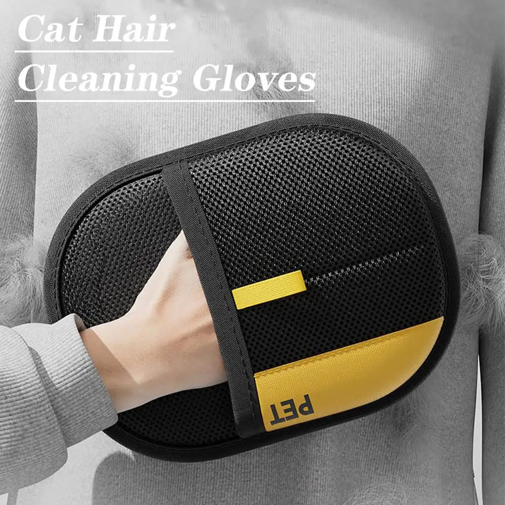 Pet Hair Removal Glove - two-way Deshedding Brush for Dogs & Cats