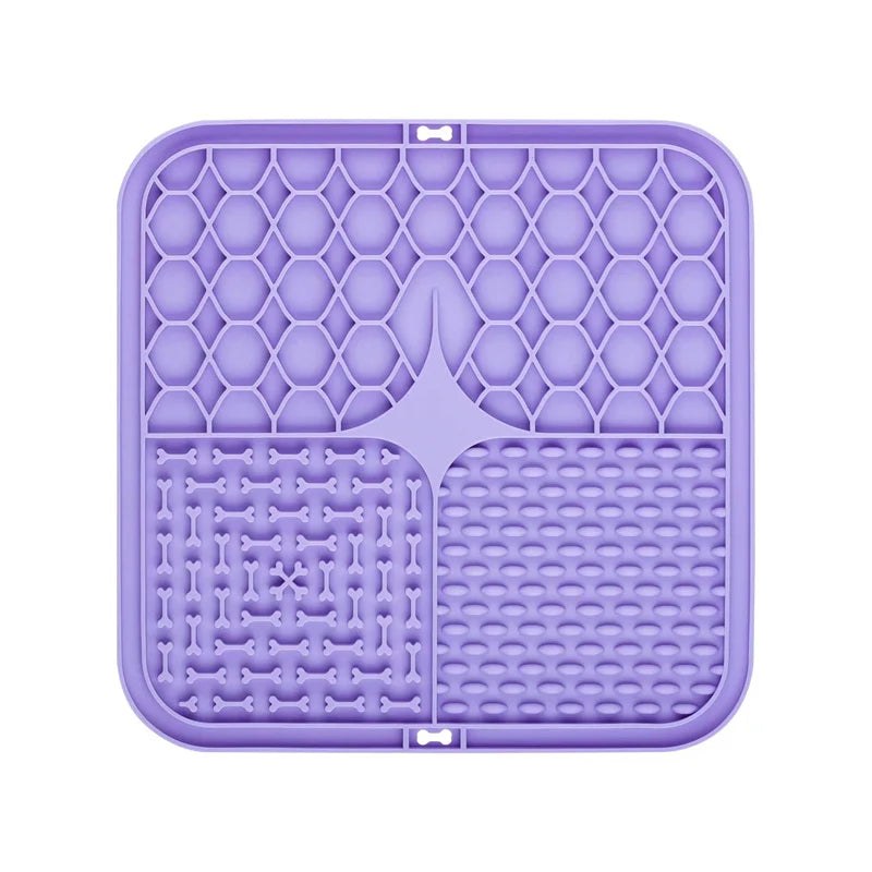 Silicone Lick Mat Pack – 4 Colors Slow Feeder Mats for Dogs & Cats