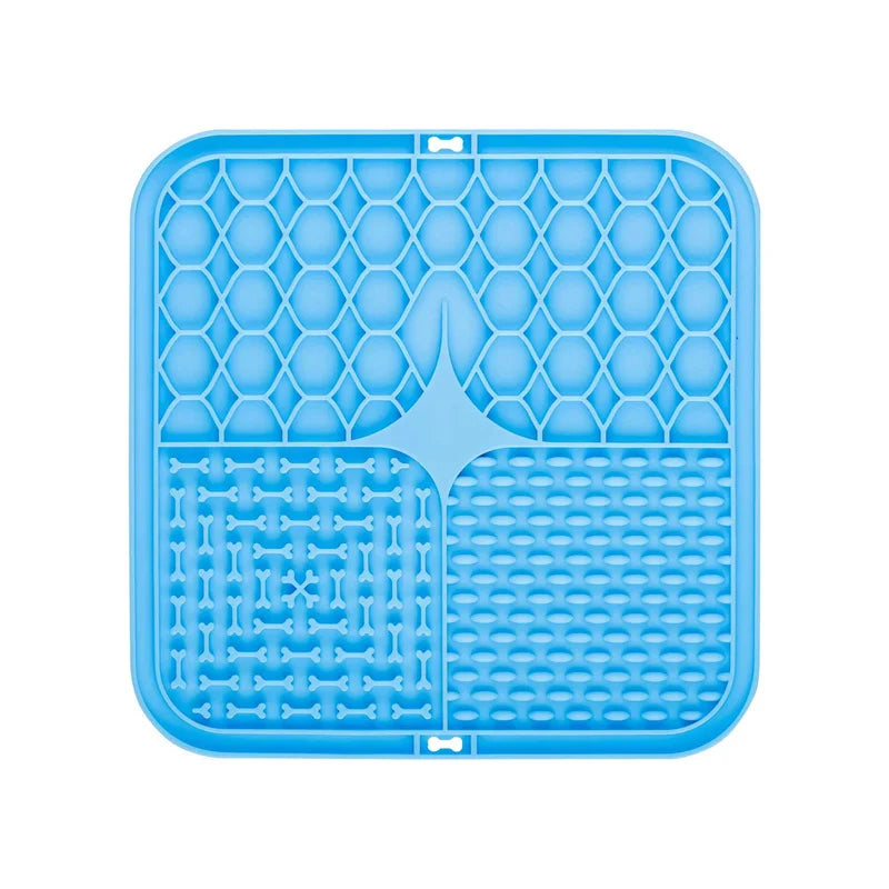 Silicone Lick Mat Pack – 4 Colors Slow Feeder Mats for Dogs & Cats