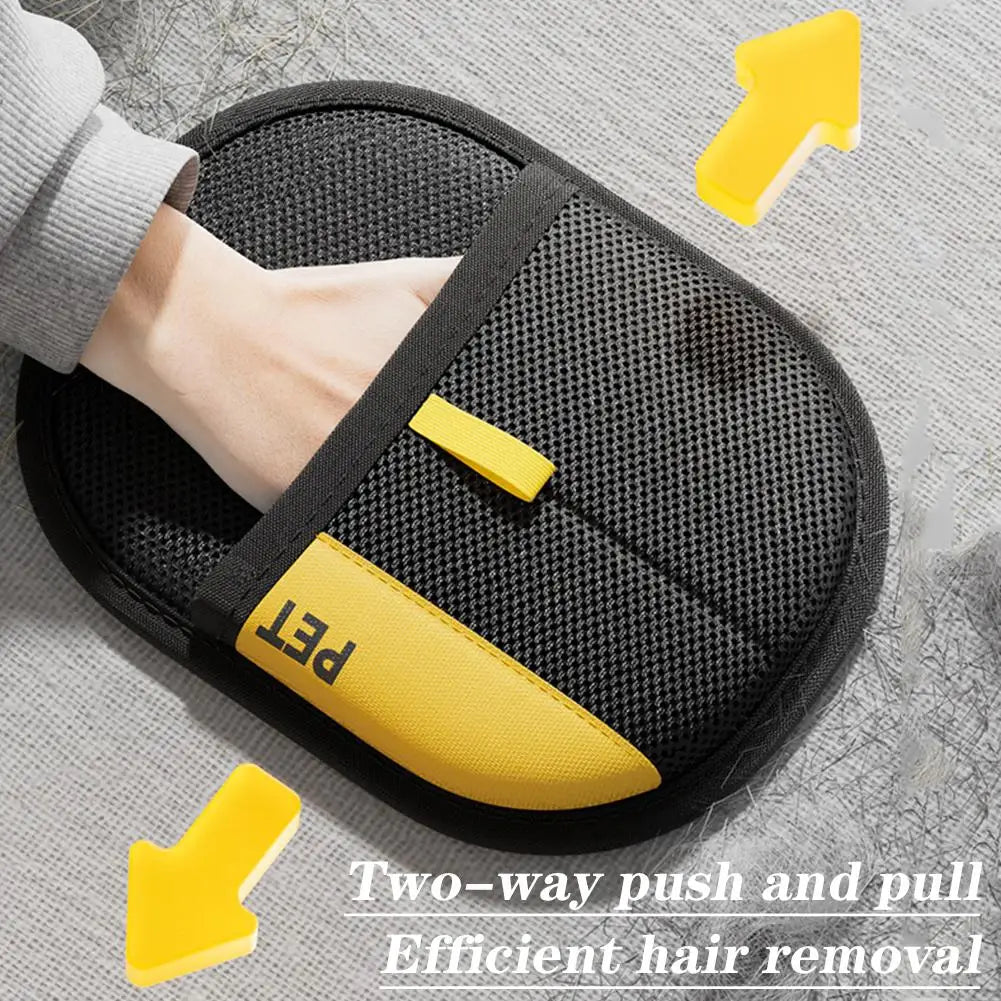 Pet Hair Removal Glove - two-way Deshedding Brush for Dogs & Cats