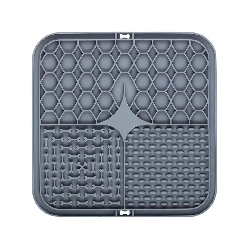 Silicone Lick Mat Pack – 4 Colors Slow Feeder Mats for Dogs & Cats