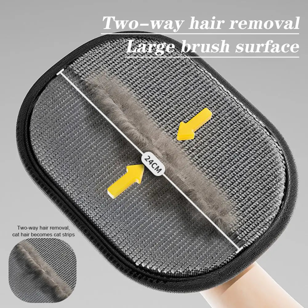 Pet Hair Removal Glove - two-way Deshedding Brush for Dogs & Cats