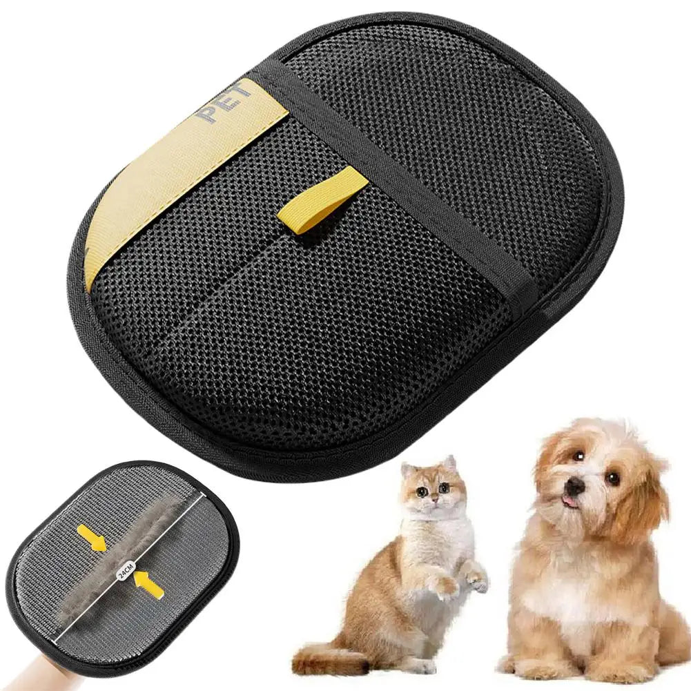 Pet Hair Removal Glove - two-way Deshedding Brush for Dogs & Cats