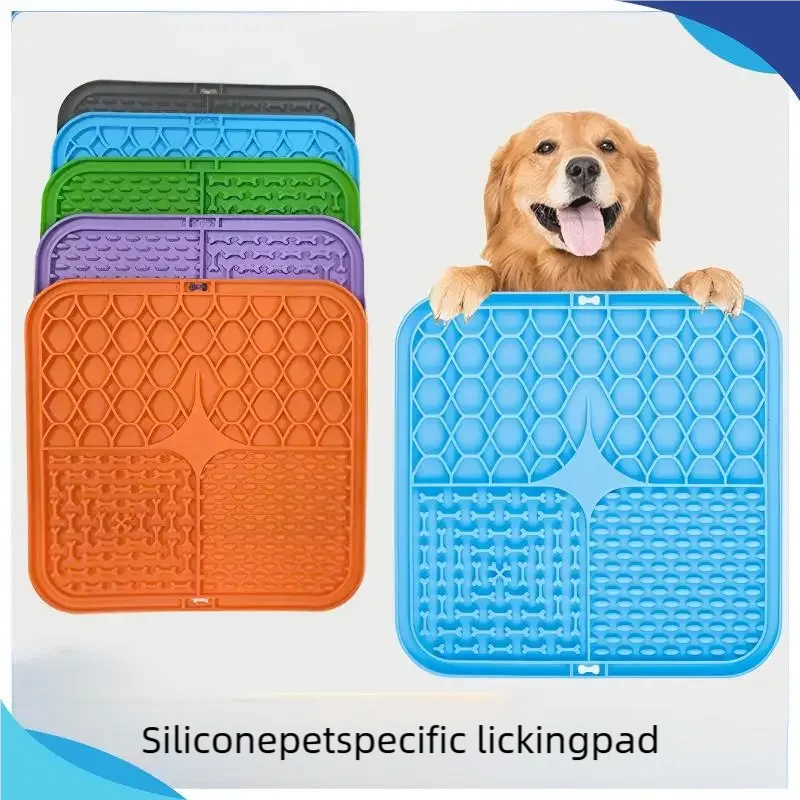 Silicone Lick Mat with Suction Cups – Calming Slow Feeder for Dogs & Cats